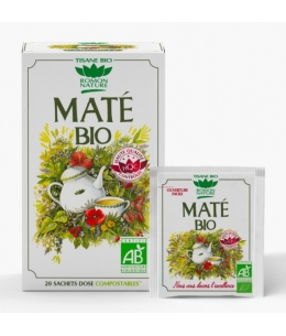 Tisane Maté bio - 20 sachets - Romon Nature yerba maté vert minceur Espritphyto