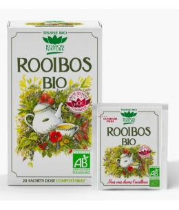 Romon Nature - Rooibos bio - 20 sachets rooibo d'Afrique du sud sans théine Espritphyto