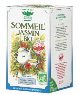 Tisane Sommeil Jasmin bio - 20 sachets - Romon Nature mélisse jasmin Espritphyto