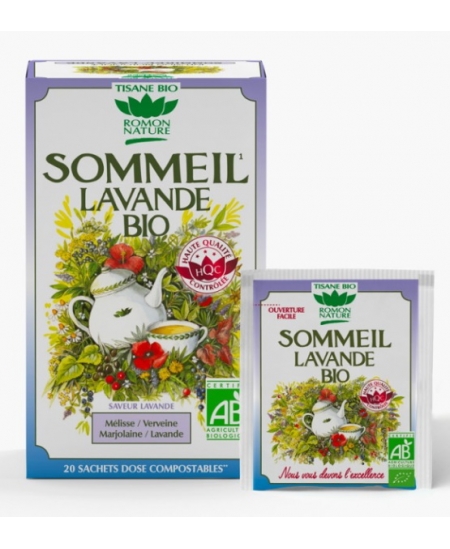 Tisane Sommeil Lavande bio - 20 sachets - Romon Nature reposante et adoucissante Espritphyto Tisane Sommeil Lavande bio - 20 sachets - Romon Nature reposante et adoucissante Espritphyto