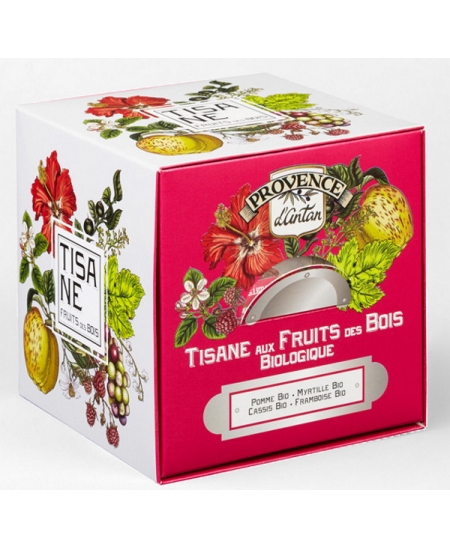Provence d'Antan Tisane Be Cube Fruits des bois bio 24 sachets recharge carton
