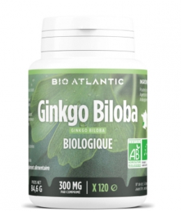 Bio Atlantic Ginkgo Biloba bio  200 Comprimés à 300mg vigilance Espritphyto