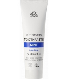 Dentifrice Menthe et Fluor - 75 ml - Urtekram hygiène et renforcement des gencives et des dents Espritphyto