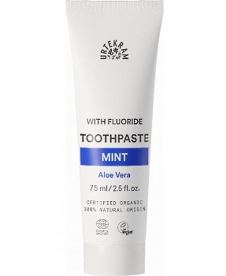 Dentifrice Menthe et Fluor - 75 ml - Urtekram hygiène et renforcement des gencives et des dents Espritphyto Dentifrice Menthe et Fluor - 75 ml - Urtekram hygiène et renforcement des gencives et des dents Espritphyto