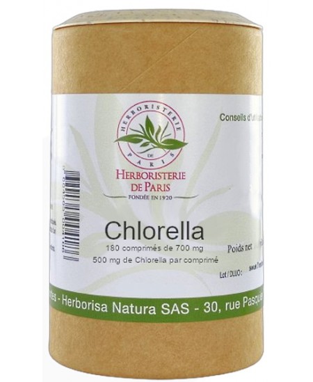 Herboristerie de paris Chlorella Minuscule Algue d'eau douce 180 comprimés chlorelle detoxifiante Espritphyto