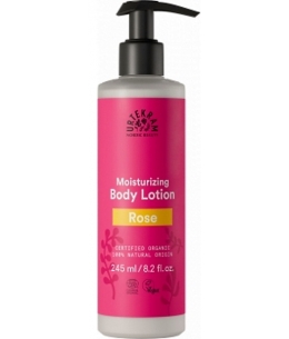 Urtekram - Lait corps Rose - 245 ml hydratant et adoucissant aloe vera Espritphyto