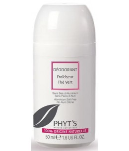 Déodorant Fraîcheur Thé Vert - 50 ml - Phyt's mauve citrate de triéthyle aloe vera Espritphyto