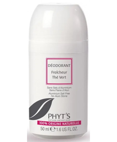 Déodorant Fraîcheur Thé Vert - 50 ml - Phyt's mauve citrate de triéthyle aloe vera Espritphyto