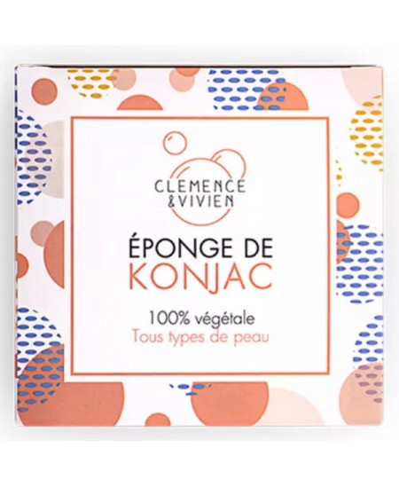 Clémence et Vivien - Eponge de Konjac exfolie, aide à retirer les imperfections Espritphyto Clémence et Vivien - Eponge de Konjac exfolie, aide à retirer les imperfections Espritphyto