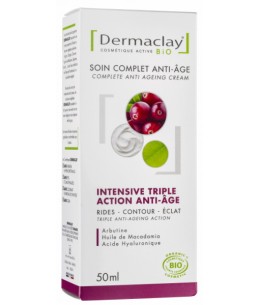 Dermaclay  - Soin complet intensive triple action anti âge 50ml triple action antirides anti-âge Espritphyto