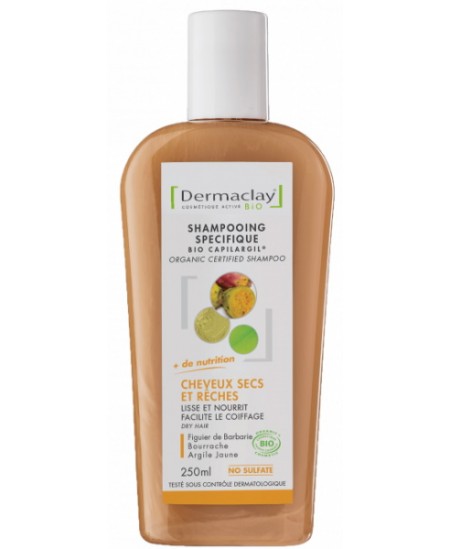 Shampoing traitant cheveux secs et rêches - 250 ml - Dermaclay pin bourrache argile Espritphyto Shampoing traitant cheveux secs et rêches - 250 ml - Dermaclay pin bourrache argile Espritphyto