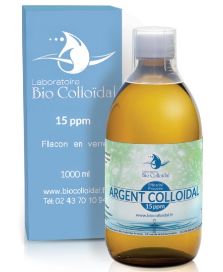 Argent Colloïdal 15 PPM 1 litre - Bio Colloïdal Espritphyto usage cosmétique