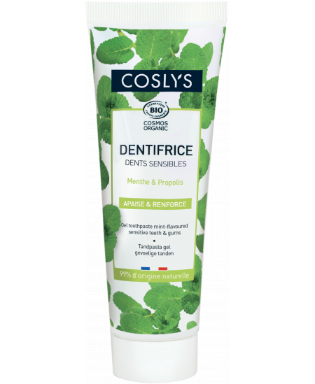 Dentifrice dents sensibles Action douceur 75ml Coslys menthe et propolis Espritphyto Dentifrice dents sensibles Action douceur 75ml Coslys menthe et propolis Espritphyto