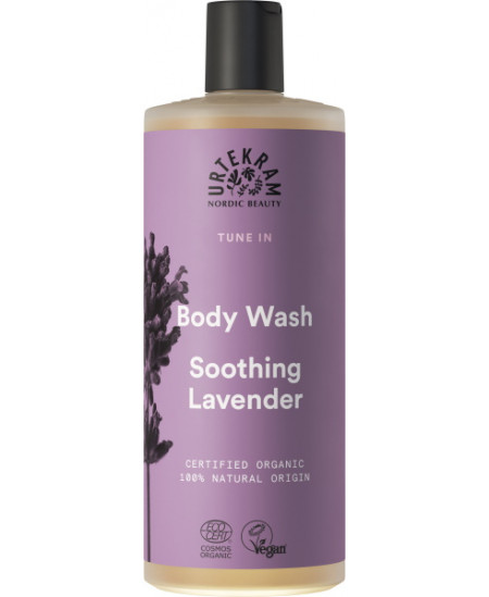 Urtekram Gel douche apaisant Soothing Lavender 500 ml lavande squalène aloe vera Espritphyto