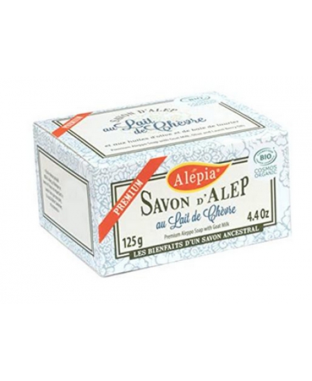 Savon d'alep premium au lait de chèvre bio - 125 gr - Alepia anti irritations régénérant Espritphyto Savon d'alep premium au lait de chèvre bio - 125 gr - Alepia anti irritations régénérant Espritphyto