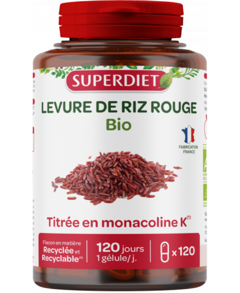 Super Diet Levure de Riz Rouge Bio - pour le Cholestérol