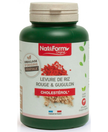 Nat et Form - Levure de riz rouge et Gugulon 200 gélules commiphora mukul cholestérol Espritphyto Nat et Form - Levure de riz rouge et Gugulon 200 gélules commiphora mukul cholestérol Espritphyto