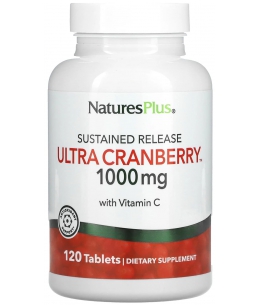 Nature's Plus - Ultra Canneberge 1000mg - 120 comprimés  busserole confort urinaire espritphyto