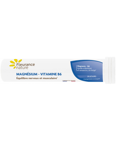 Fleurance Nature - Magnésium B6 - 20 comprimés à croquer