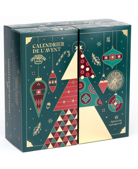 Provence d'Antan Duo Calendrier de l'Avent bio 48 Sachets thés et tisanes bio à partager à 2 Espritphyto Provence d'Antan Duo Calendrier de l'Avent bio 48 Sachets thés et tisanes bio à partager à 2 Espritphyto