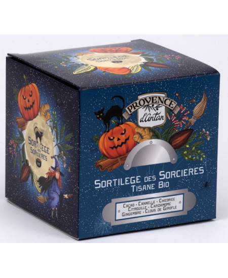Provence d'Antan - Tisane Bio Sortilège des sorcières 24 sachets Recharge carton infusion douceur cacao Espritphyto Provence d'Antan - Tisane Bio Sortilège des sorcières 24 sachets Recharge carton infusion douceur cacao Espritphyto