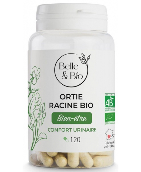 Ortie racine bio - 120 gélules - Belle et Bio confort urinaire de l'homme de plus de 50 ans Espritphyto Ortie racine bio - 120 gélules - Belle et Bio confort urinaire de l'homme de plus de 50 ans Espritphyto