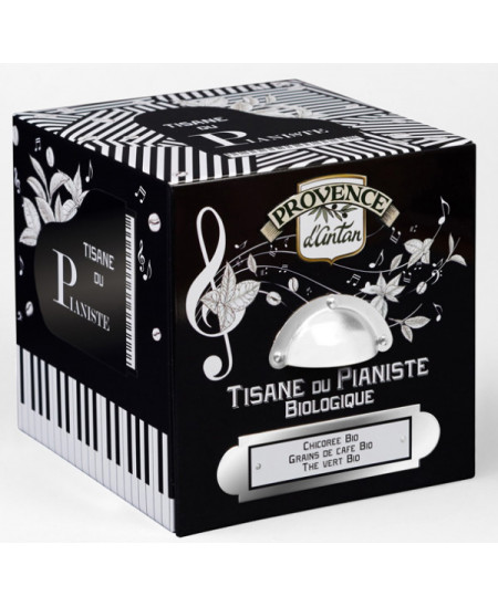 Provence d'Antan - Tisane du Pianiste biologique 24 sachets boite metal vitalité excellence harmonie Espritphyto