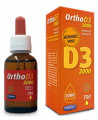 Orthonat Nutrition Ortho D3 2000 UI 750 gouttes 30ml vitamine d3 liposoluble Espritphyto immunité