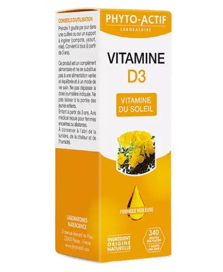 Vitamine D3 400ui Flacon compte gouttes - 15ml - Phyto-Actif vitamine d Espritphyto Vitamine D3 400ui Flacon compte gouttes - 15ml - Phyto-Actif vitamine d Espritphyto
