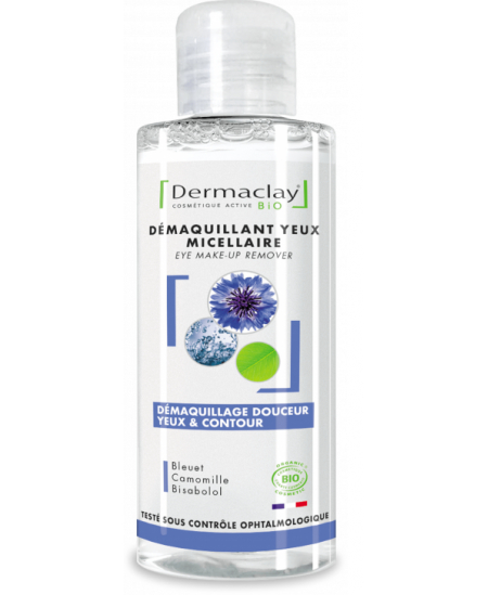 Dermaclay - démaquillant yeux micellaire bleuet 125ml Doux démaquillant yeux Bleuet Camomille Bisabolol Espritphyto Dermaclay - démaquillant yeux micellaire bleuet 125ml Doux démaquillant yeux Bleuet Camomille Bisabolol Espritphyto