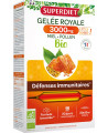 Super diet Gelée Royale bio 3000mg Miel Pollen 20 ampoules de 15ml énergie immunité Espritphyto