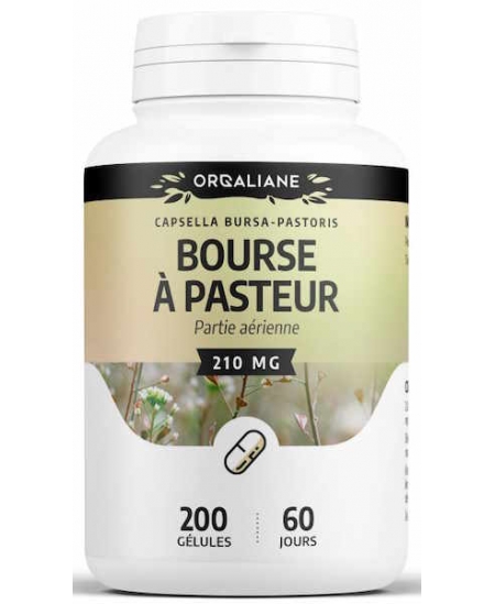 Orgaliane Bourse à pasteur bio 210mg 200 gélules GPH Diffusion maintien du cycle menstruel Espritphyto