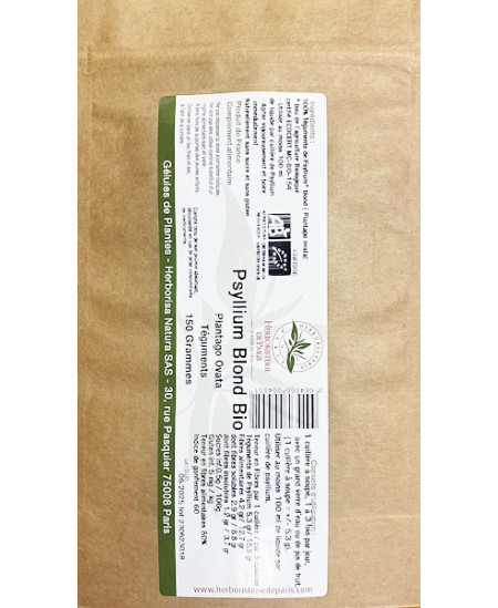 Herboristerie de Paris Psyllium blond bio 150 gr