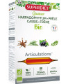 Superdiet Quatuor Articulations bio 20 ampoules de 10ml silicium organique prêle Espritphyto