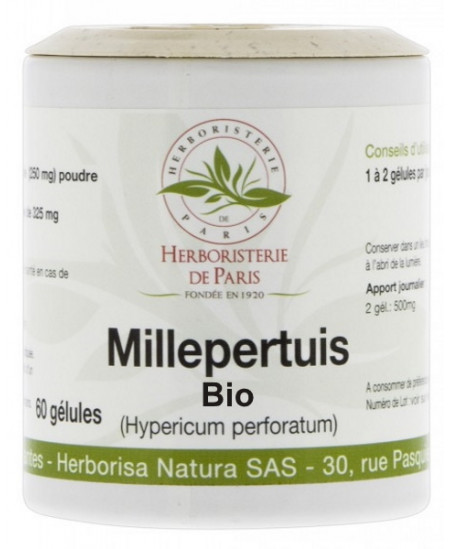 Millepertuis bio 250mg - 60 gélules - Herboristerie de Paris troubles de l'humeur légers Espritphyto Millepertuis bio 250mg - 60 gélules - Herboristerie de Paris troubles de l'humeur légers Espritphyto
