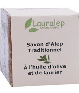 Lauralep Savon d'Alep Traditionnel 180 gr baies de laurier olive anti irritations Espritphyto