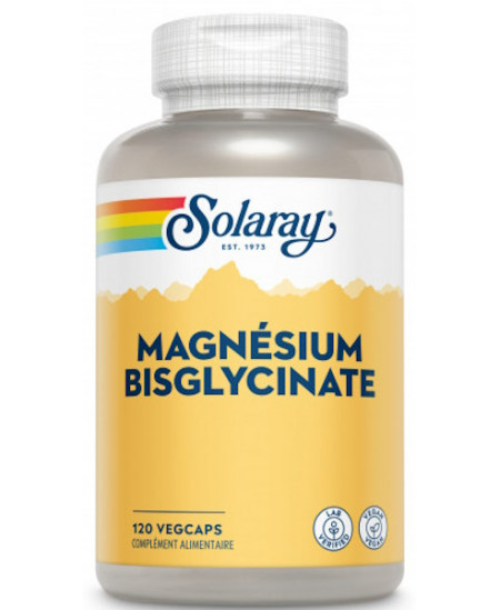 Solaray Bisglycinate de Magnésium 120 gélules