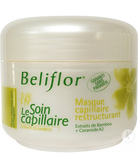 Beliflor - Masque capillaire Restructurant Bambou Pot 250ml silicium céramides Espritphyto