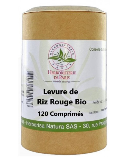 Herboristerie de paris Levure de riz rouge bio 120 comprimés monacolines monacoline k Espritphyto