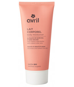 Avril - Lait Corporel certifié bio Karité et Aloe Vera Bio - 200 ml amande douce squalene Espritphyto