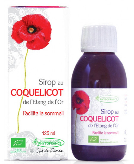 Phytofrance - Sirop de Coquelicot Bio flacon de 125ml