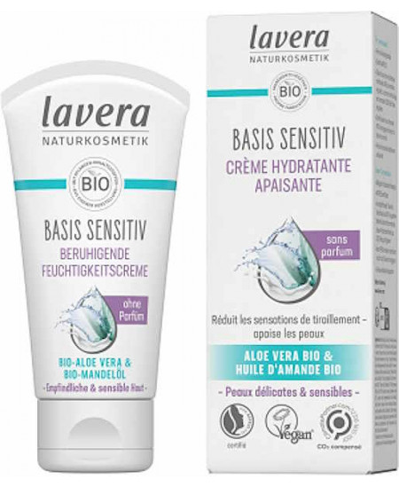 Lavera Crème hydratante apaisante Basis sensitiv 50 ml
