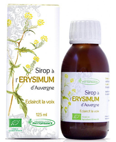Phytofrance Sirop Erysimum Bio 125 ml herbe des chanteurs d'opéra Espritphyto Phytofrance Sirop Erysimum Bio 125 ml herbe des chanteurs d'opéra Espritphyto