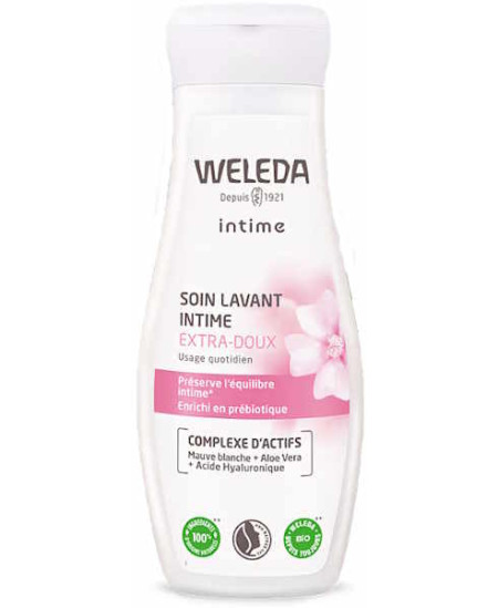 Weleda Soin lavant intime extra doux 200ml mauve aloe vera prébiotiques Espritphyto Weleda Soin lavant intime extra doux 200ml mauve aloe vera prébiotiques Espritphyto