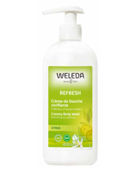 Weleda - Crème de douche vivifiante au citrus - 400 ml huile de sésame nourrissante Espritphyto