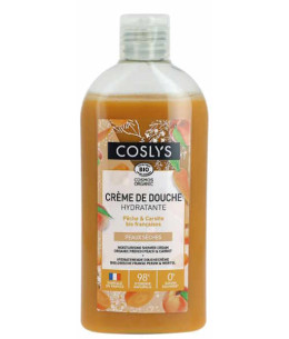Coslys Crème de douche hydratante pêche carotte 250 ml vivifiante et adoucissante Espritphyto