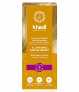 Khadi coloration végétale Blond doré 100gr reflets dorés espritphyto