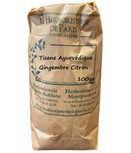 Herboristerie de Paris Tisane Ayurvédique Gingembre Citron 100 gr