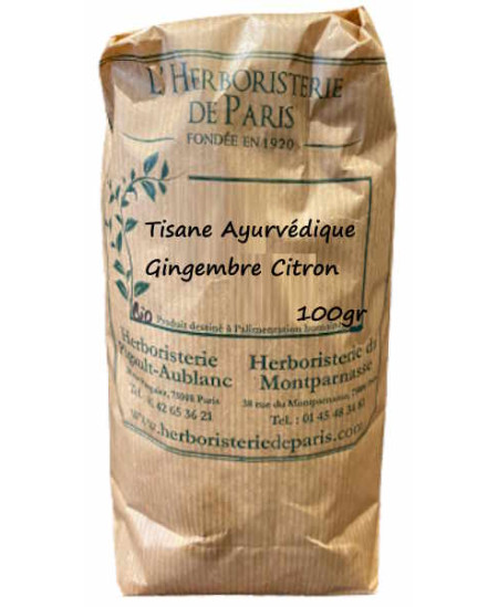 Herboristerie de Paris Tisane Ayurvédique Gingembre Citron 100 gr gingembre citron réglisse hibiscus Espritphyto Herboristerie de Paris Tisane Ayurvédique Gingembre Citron 100 gr gingembre citron réglisse hibiscus Espritphyto