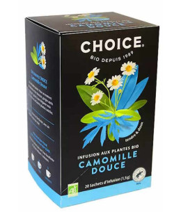 Choice Infusion camomille douce bio 20 sachets